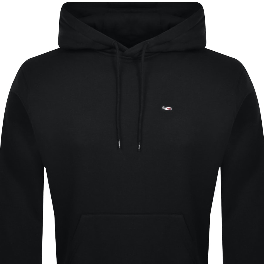 Tommy Jeans Flag Logo Hoodie Black Mainline Menswear